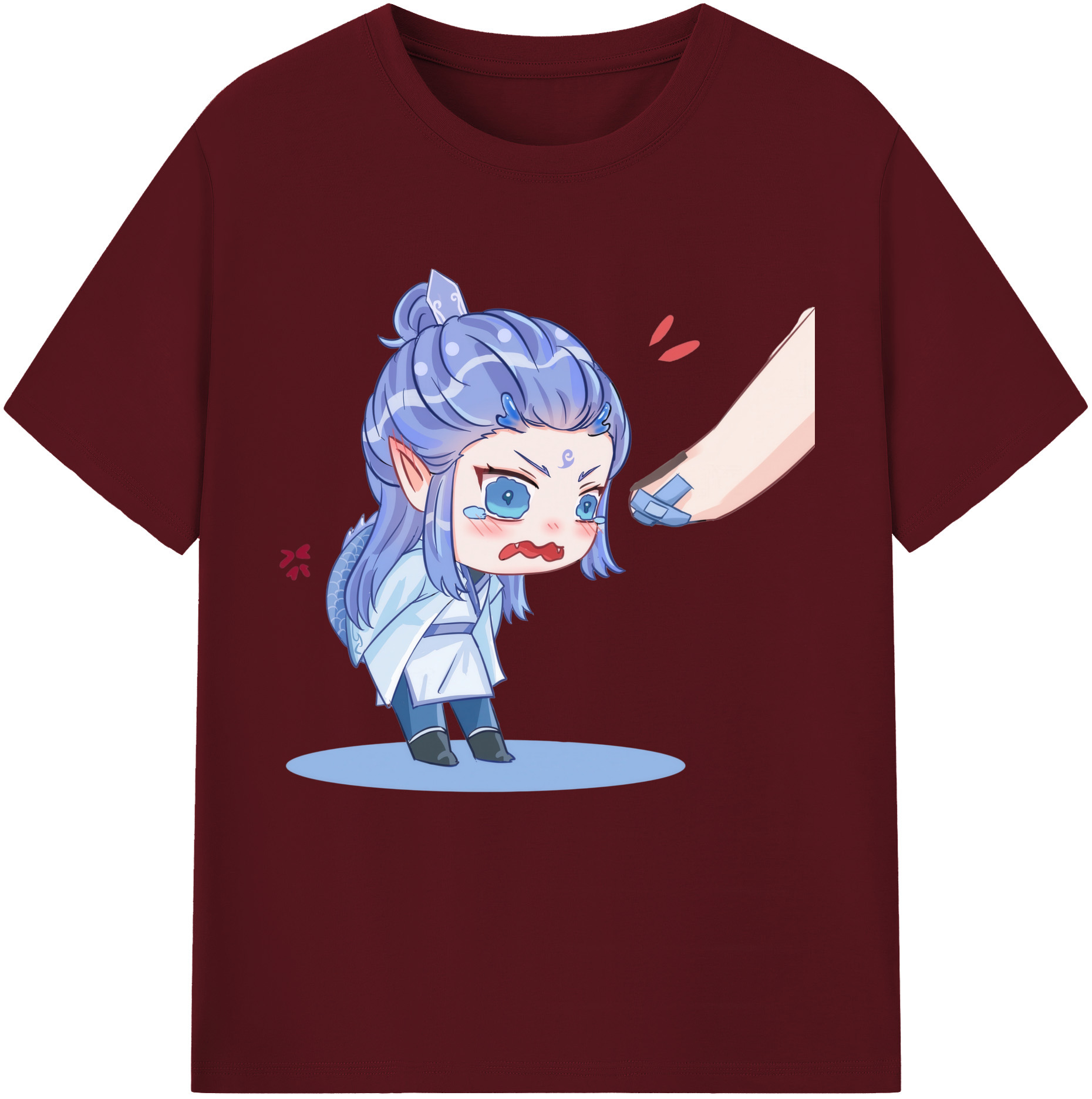 （画像用） Ne Zha 2 ナタ 魔童の大暴れ 綿100％半袖Tシャツ（フロントプリント）